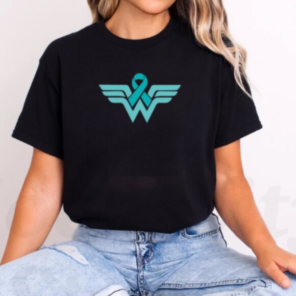 Ovarian Cancer Awareness Shirt: Warrior Support Tee - Picture 3 of 4